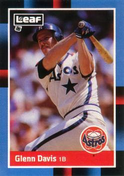 #186 Glenn Davis - Houston Astros - 1988 Leaf Baseball