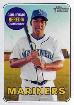 #186 Guillermo Heredia - Seattle Mariners - 2018 Topps Heritage Baseball