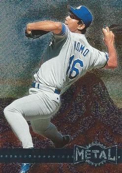 #186 Hideo Nomo - Los Angeles Dodgers - 1996 Metal Universe Baseball