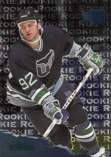 #186 Jeff O'Neill - Hartford Whalers - 1995-96 Metal Hockey