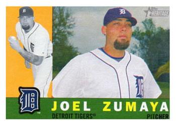 #186 Joel Zumaya - Detroit Tigers - 2009 Topps Heritage Baseball