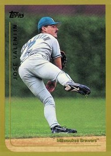 #186 Jose Valentin - Milwaukee Brewers - 1999 Topps Baseball