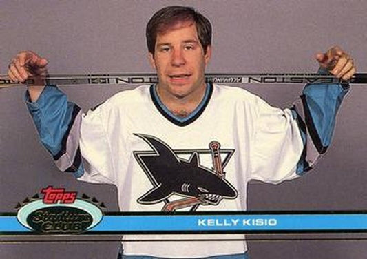 #186 Kelly Kisio - San Jose Sharks - 1991-92 Stadium Club Hockey