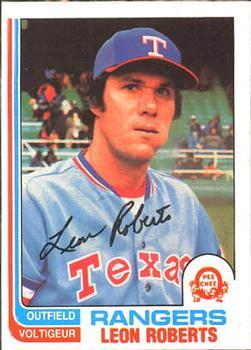 #186 Leon Roberts - Texas Rangers - 1982 O-Pee-Chee Baseball