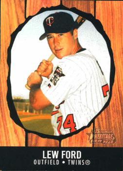 #186 Lew Ford - Minnesota Twins - 2003 Bowman Heritage Baseball