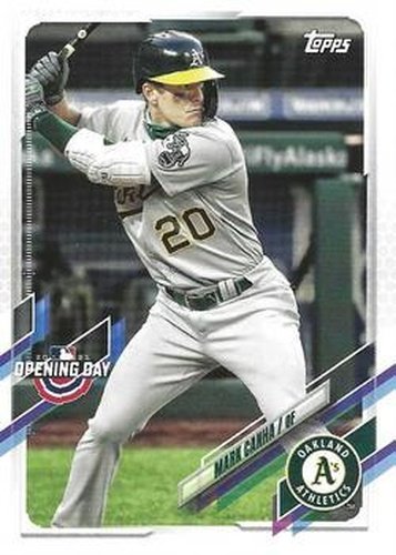 #186 Mark Canha - Oakland Athletics - 2021 Topps Opening Day Baseball