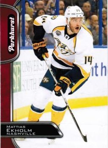 #186 Mattias Ekholm - Nashville Predators - 2016-17 Parkhurst - Red Hockey