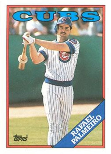 #186 Rafael Palmeiro - Chicago Cubs - 1988 Topps Baseball