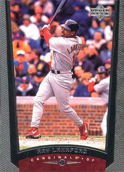 #186 Ray Lankford - St. Louis Cardinals - 1999 Upper Deck Baseball