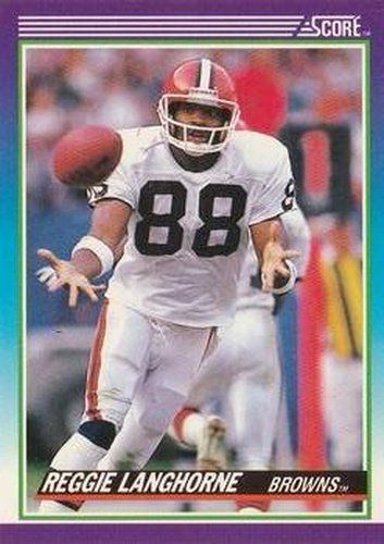 #186 Reggie Langhorne - Cleveland Browns - 1990 Score Football