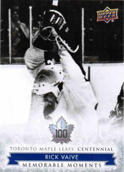 #186 Rick Vaive - Toronto Maple Leafs - 2017 Upper Deck Toronto Maple Leafs Centennial Hockey