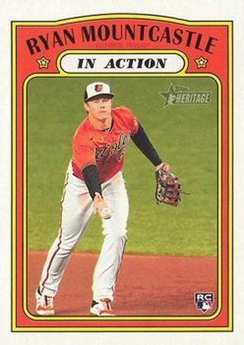 #186 Ryan Mountcastle - Baltimore Orioles - 2021 Topps Heritage Baseball