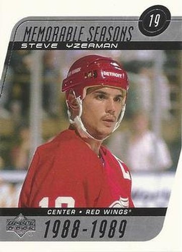 #186 Steve Yzerman - Detroit Red Wings - 2002-03 Upper Deck Hockey