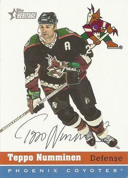 #186 Teppo Numminen - Phoenix Coyotes - 2000-01 Topps Heritage Hockey