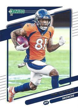 #186 Tim Patrick - Denver Broncos - 2021 Donruss Football