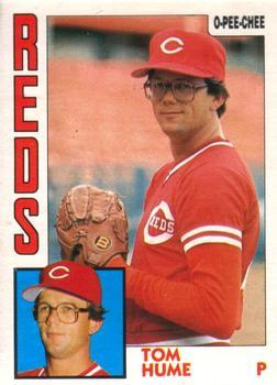 #186 Tom Hume - Cincinnati Reds - 1984 O-Pee-Chee Baseball