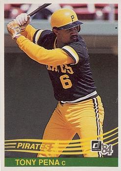 #186 Tony Pena - Pittsburgh Pirates - 1984 Donruss Baseball
