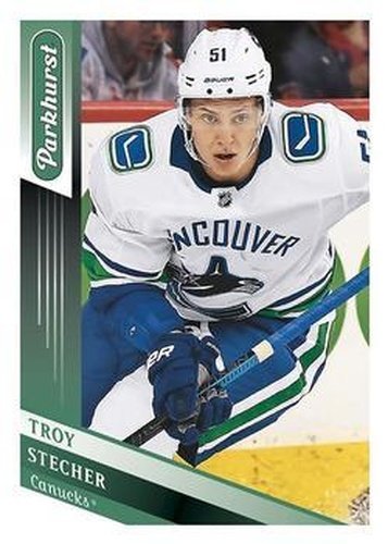 #186 Troy Stecher - Vancouver Canucks - 2019-20 Parkhurst Hockey