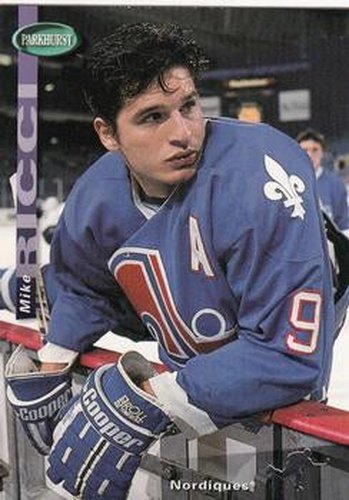 #186 Mike Ricci - Quebec Nordiques - 1994-95 Parkhurst Hockey