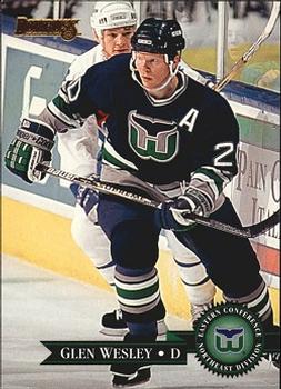 #186 Glen Wesley - Hartford Whalers - 1995-96 Donruss Hockey