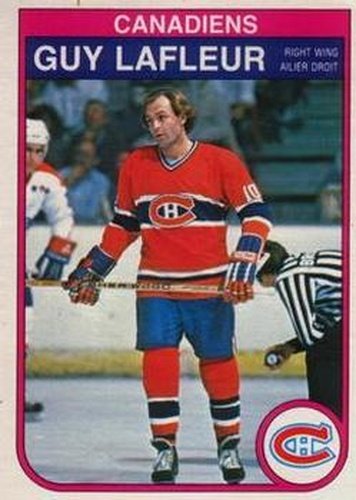 #186 Guy Lafleur - Montreal Canadiens - 1982-83 O-Pee-Chee Hockey