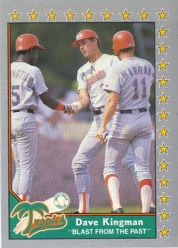 #186 Dave Kingman - West Palm Beach Tropics - 1990 Pacific Senior League Baseball