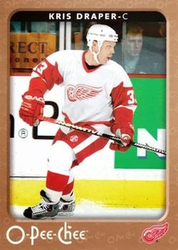 #186 Kris Draper - Detroit Red Wings - 2006-07 O-Pee-Chee Hockey