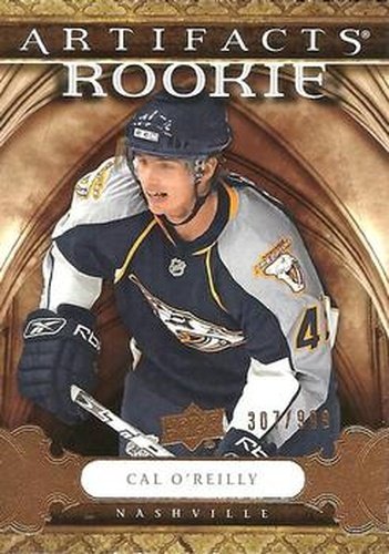 #186 Cal O'Reilly - Nashville Predators - 2009-10 Upper Deck Artifacts Hockey