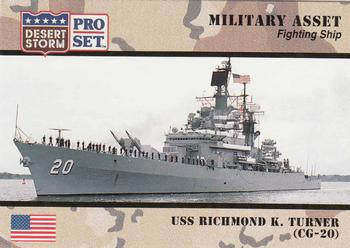 #186 USS Richmond K. Turner CG-20 - 1991 Pro Set Desert Storm
