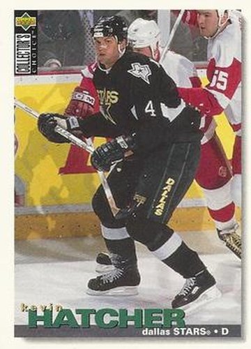 #186 Kevin Hatcher - Dallas Stars - 1995-96 Collector's Choice Hockey