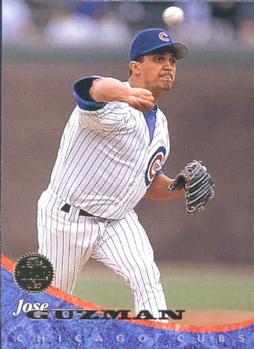 #186 Jose Guzman - Chicago Cubs - 1994 Leaf Baseball