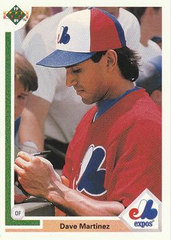 #186 Dave Martinez - Montreal Expos - 1991 Upper Deck Baseball