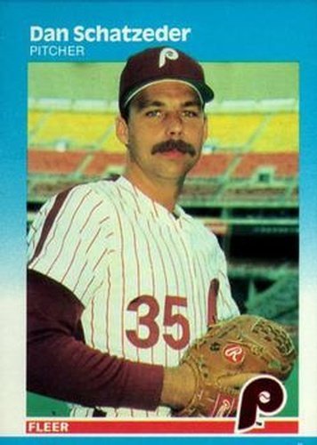 #186 Dan Schatzeder - Philadelphia Phillies - 1987 Fleer Baseball