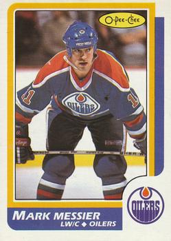 #186 Mark Messier - Edmonton Oilers - 1986-87 O-Pee-Chee Hockey