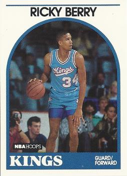 #186 Ricky Berry - Sacramento Kings - 1989-90 Hoops Basketball
