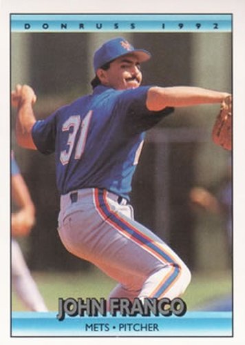 #186 John Franco - New York Mets - 1992 Donruss Baseball