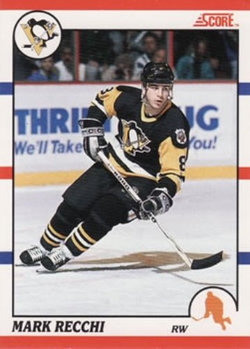 #186 Mark Recchi - Pittsburgh Penguins - 1990-91 Score Canadian Hockey