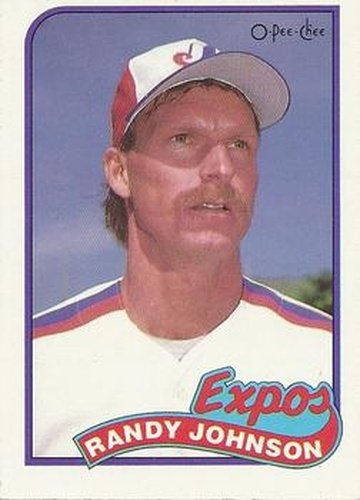 #186 Randy Johnson - Montreal Expos - 1989 O-Pee-Chee Baseball