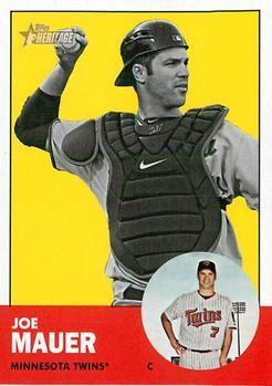 #186b Joe Mauer - Minnesota Twins - 2012 Topps Heritage Baseball