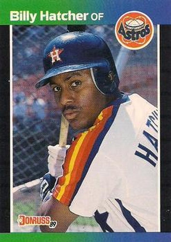 #187 Billy Hatcher - Houston Astros - 1989 Donruss Baseball