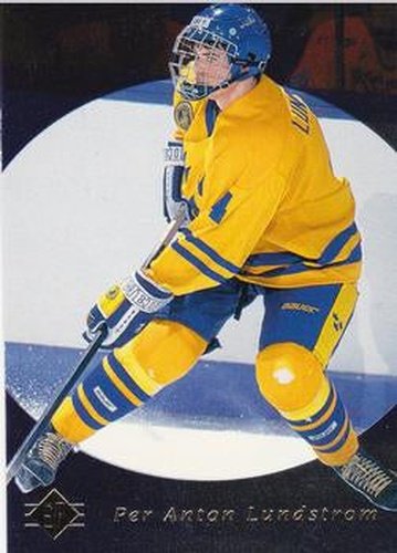 #187 Per Anton Lundstrom - Sweden - 1995-96 SP Hockey