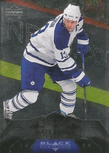 #187 Mats Sundin - Toronto Maple Leafs - 2007-08 Upper Deck Black Diamond Hockey
