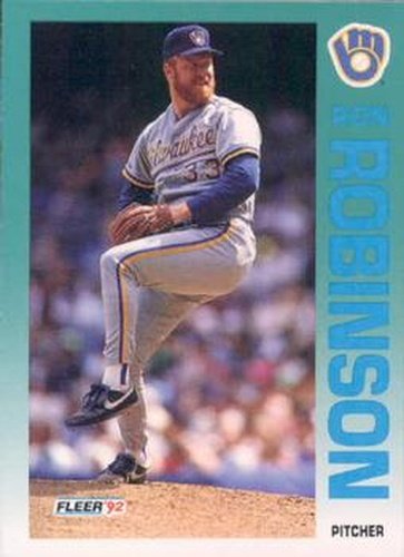 #187 Ron Robinson - Milwaukee Brewers - 1992 Fleer Baseball