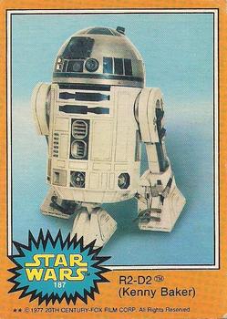 #187 R2-D2 Kenny Baker - 1977 O-Pee-Chee Star Wars