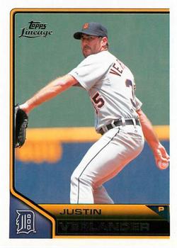 #187 Justin Verlander - Detroit Tigers - 2011 Topps Lineage Baseball