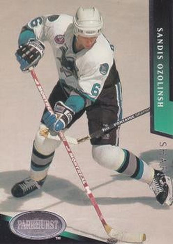 #187 Sandis Ozolinsh - San Jose Sharks - 1993-94 Parkhurst Hockey