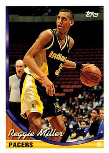 #187 Reggie Miller - Indiana Pacers - 1993-94 Topps Basketball