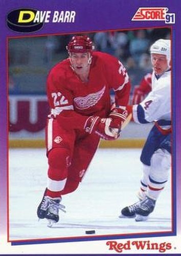 #187 Dave Barr - Detroit Red Wings - 1991-92 Score American Hockey