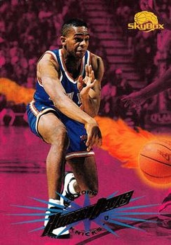 #187 Hubert Davis - New York Knicks - 1995-96 SkyBox Premium Basketball
