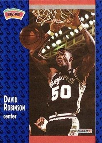 #187 David Robinson - San Antonio Spurs - 1991-92 Fleer Basketball